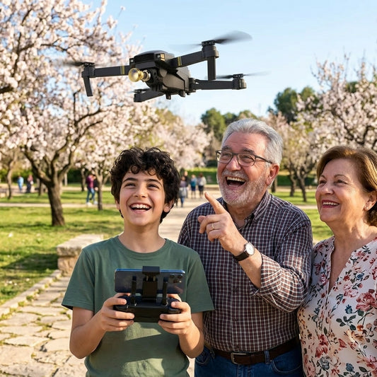 Drone FlyX PRO™ Doble Cámara 4K - MALETIN + 2 BATERÍAS DE REGALO